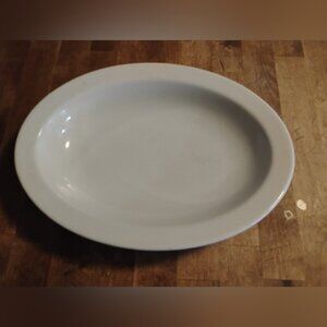 Mcnicol China 1943 White Oval Serving Bowl